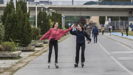 Zamamne dame u sportskom izdanju nisu skidale osmijeh s lica: Zapele za oko prolaznicima