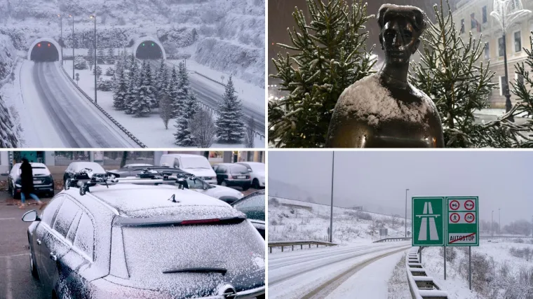 Zabijelilo se! Prvi snijeg diljem zemlje, vozači jutros imaju posla, na autocesti nestvarni prizor