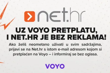 Prijavite se na Net.hr s istom e-mail adresom kojom ste pretplaćeni na Voyo i čitajte sadržaje bez oglasa!