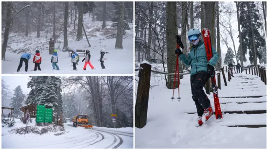 Bajkovite prizore na Sljemenu ometa vjetar: Žičara ne vozi, ali najstrastveniji skija&scaron;i su gore