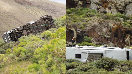 Stra&scaron;ni prizori nesreće! Autobus s turistima sletio u provaliju, jedan mrtav, deseci ozlijeđenih